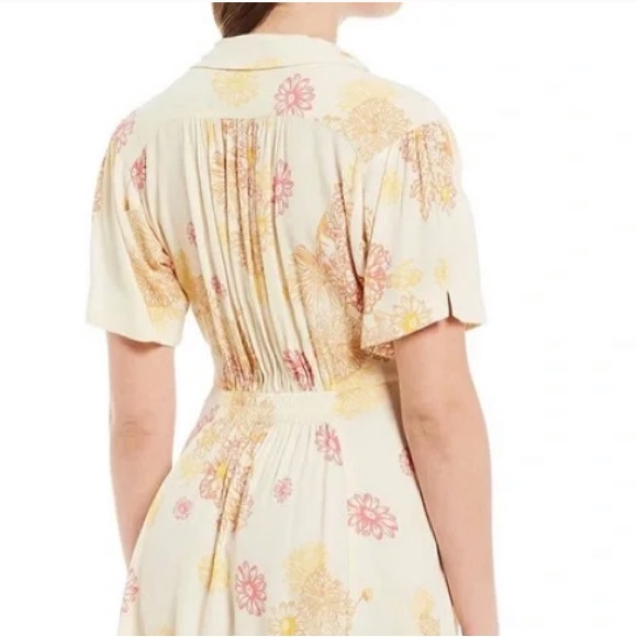 Free People Hawaii Mini Dress Cream Color Combo - Picture 3 of 13